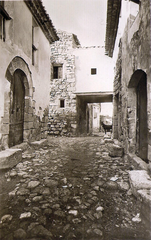 Siurana carrer Major dècada 1930