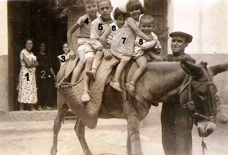 Canalla “a cavall” del matxo Griset, Siurana 1933.