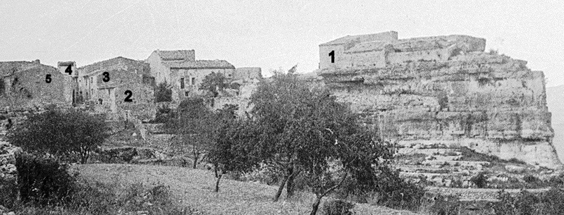 Siurana, vista general 1900-1905 (detall)